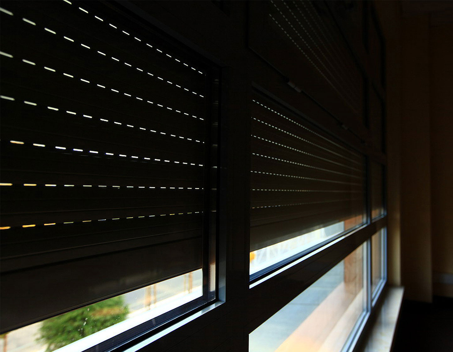 How does roller shutter look from inside