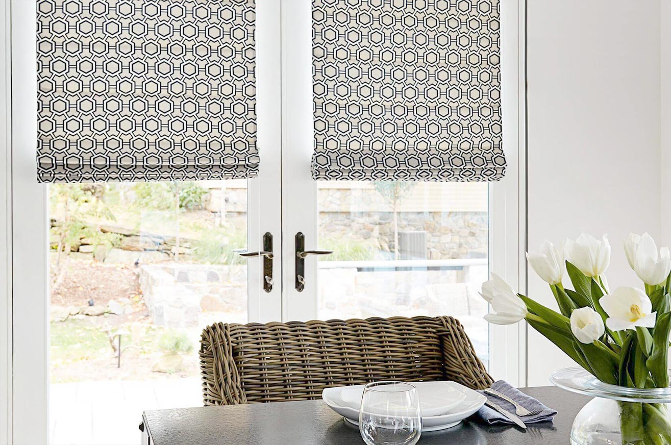 Blockout Roman blind fabric Melbourne IMEKO Blinds