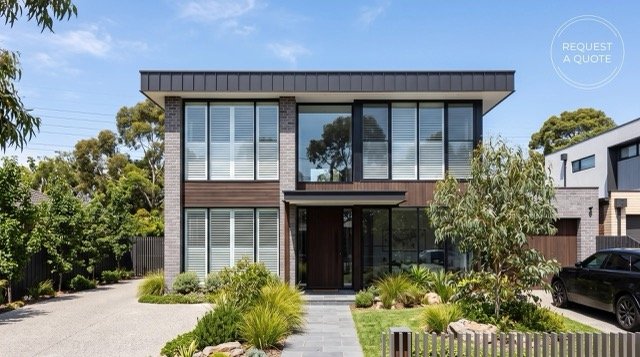 melbourne home exterior plantation shutters